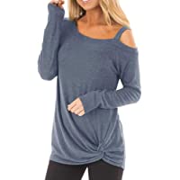 Beladla Sudadera Navidad Mujer Collar Oblicuo ImpresióN Mujers Moda SuéTer Largo Casual Jersey Prendas De Punto De…